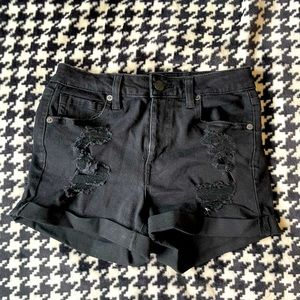 Aeropostale black jean shorts.